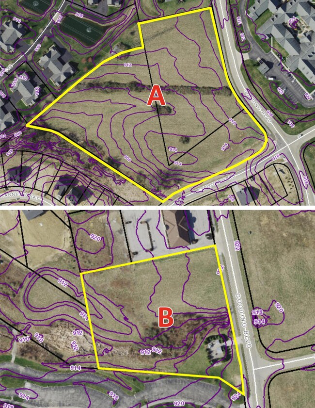 Topographic Map A & B