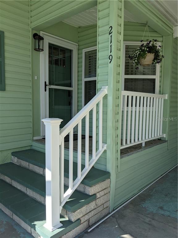 Entrance includes new banisters, plus new storm & 