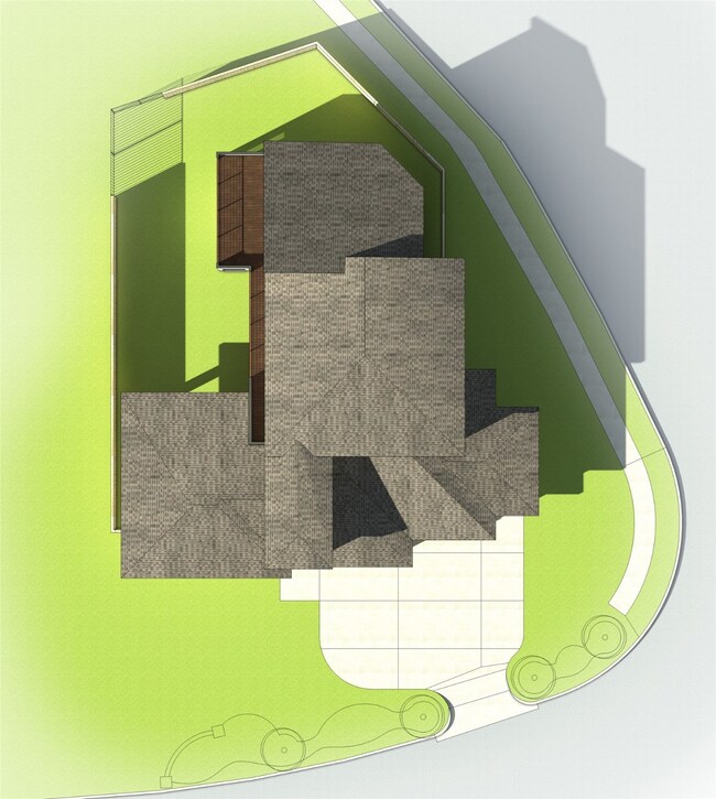 AERIAL VIEW OF THE POTENTIAL DESIGN.