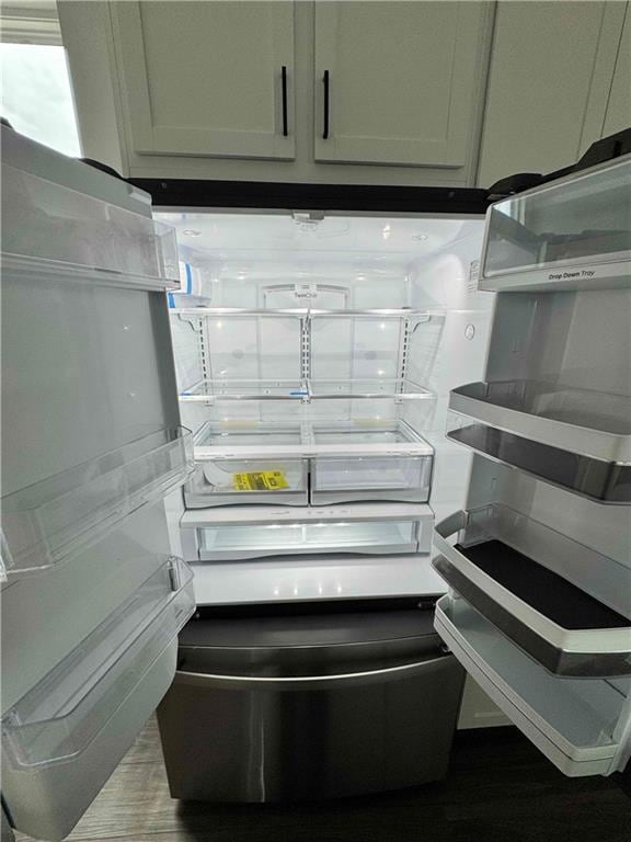 Kitchen view of refrigerator