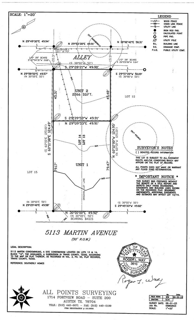 Survey map / technical document