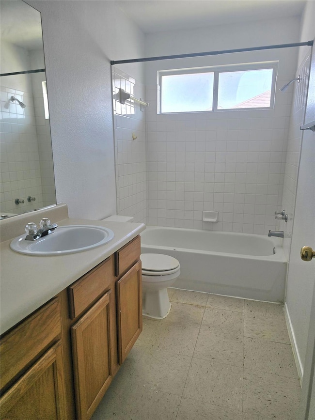 Full bath featuring bathtub / shower combination,