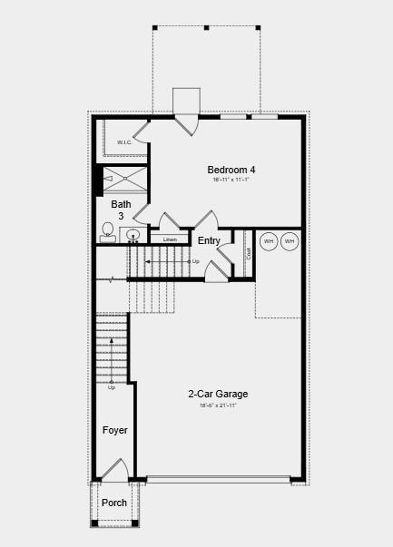 Lower Level Floor Plan - Structural options added 