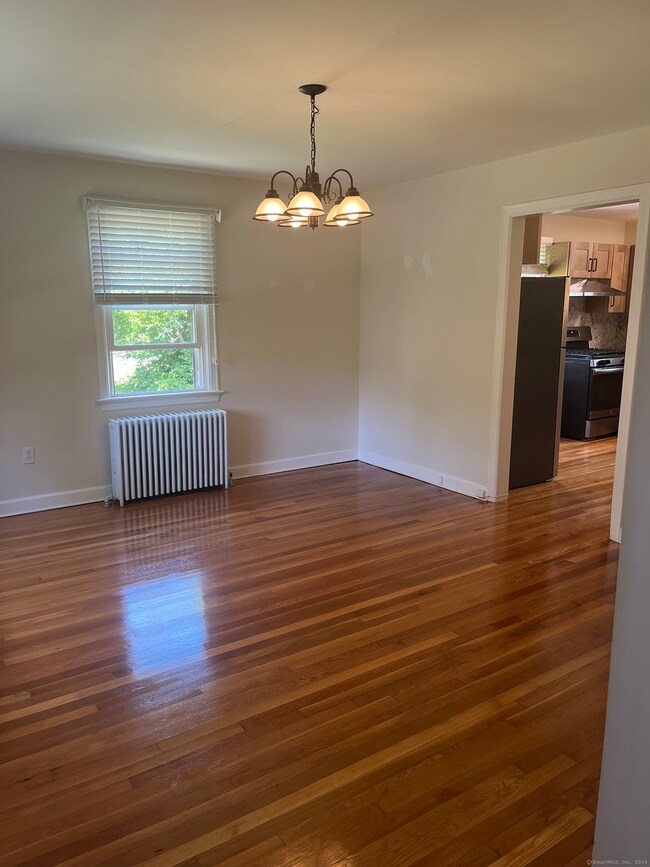 The dining room is easily accessed from the kitche