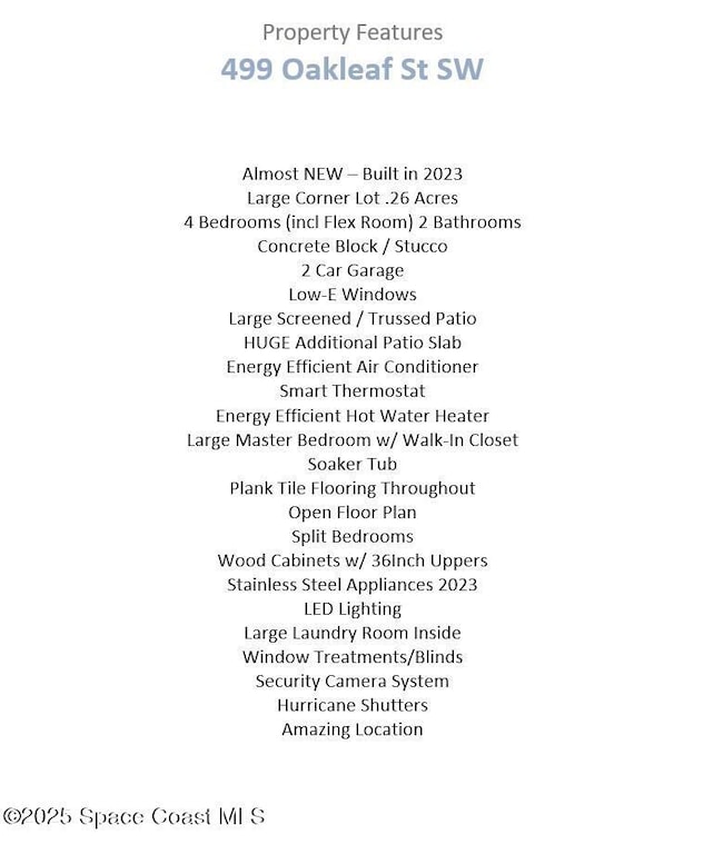 499 Oakleaf St SW - Property Features