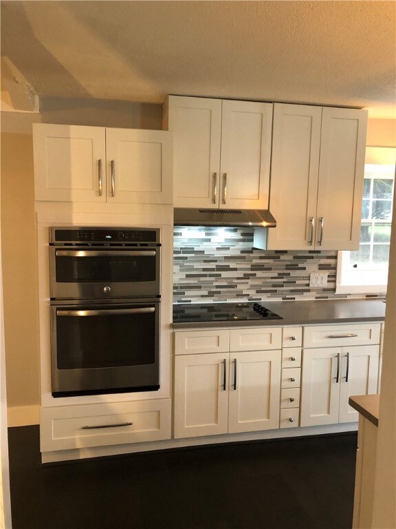 New ovens, cooktop, and hood.