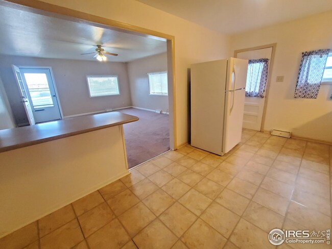 View of living room from kitchen