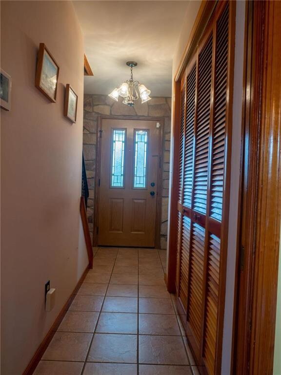 foyer looking at front door