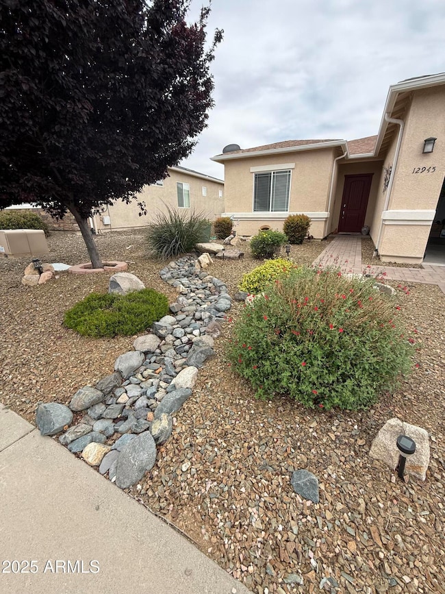 Rock path in front
