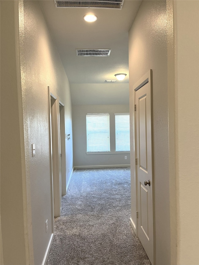 Hallm to the right of the entry leads to 1 guest rooms, hall bath and a game/play room.