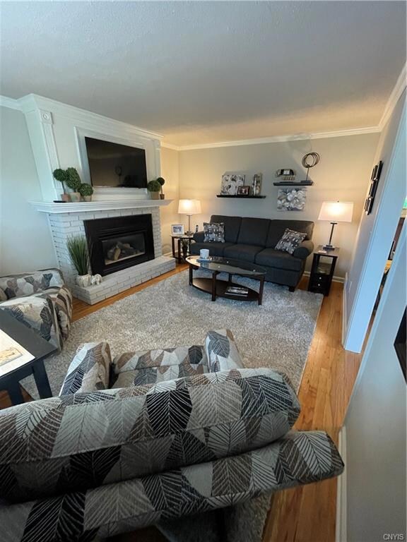 Formal Living Room with Gas Fireplace