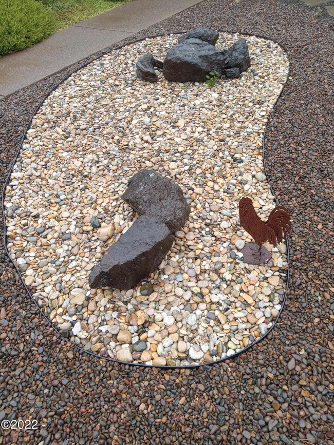 Agates in front yard