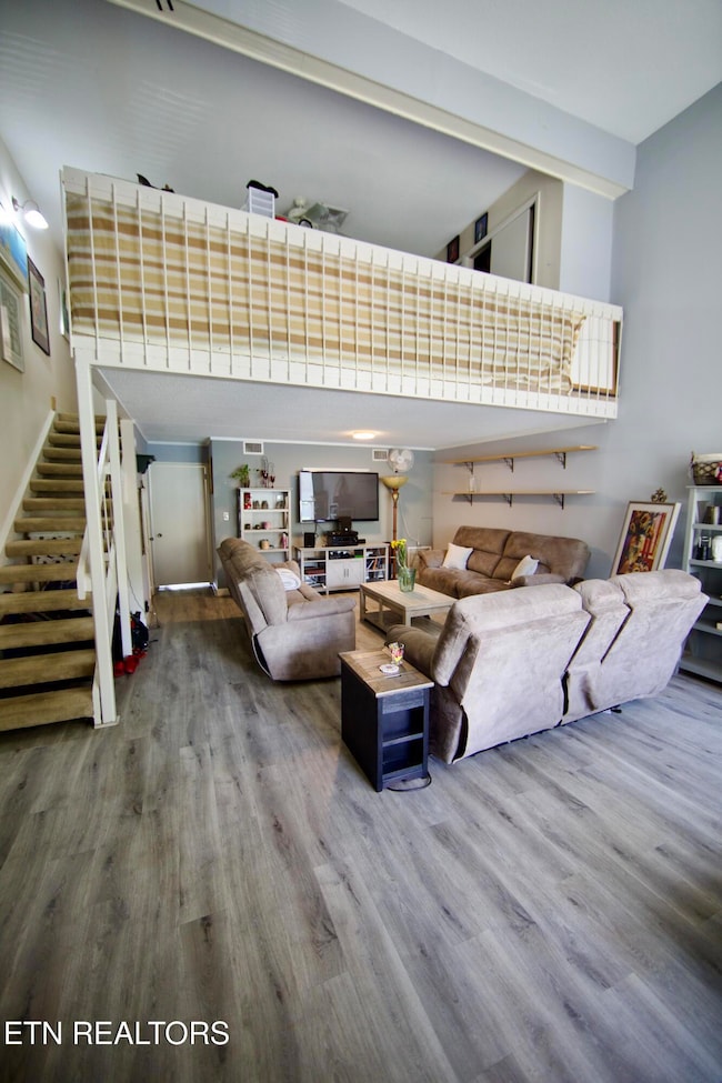 Living room & upstairs