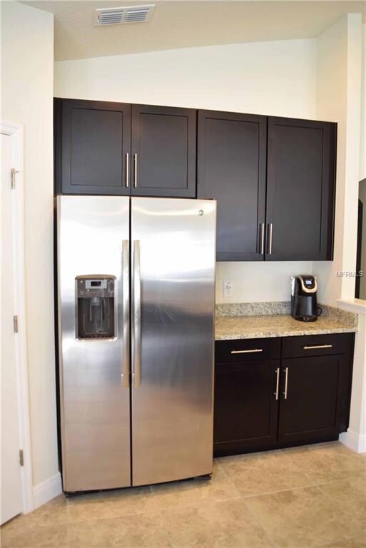 Side By Side Stainless Steel Refrigerator