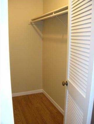Spacious closet with wood finished floors
