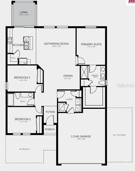 Structural Options added include: Extended covered lanai. 
