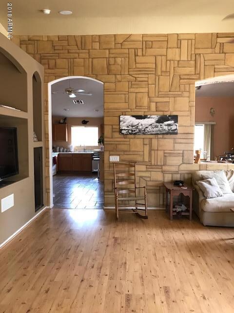 Great room leading to kitchen