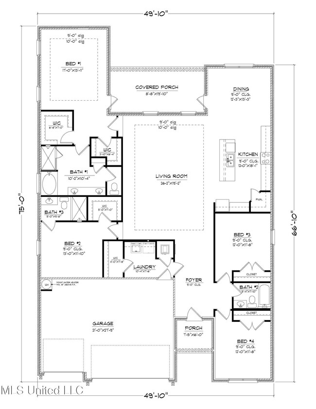 HAWTHORNE A B FE FLOOR PLAN