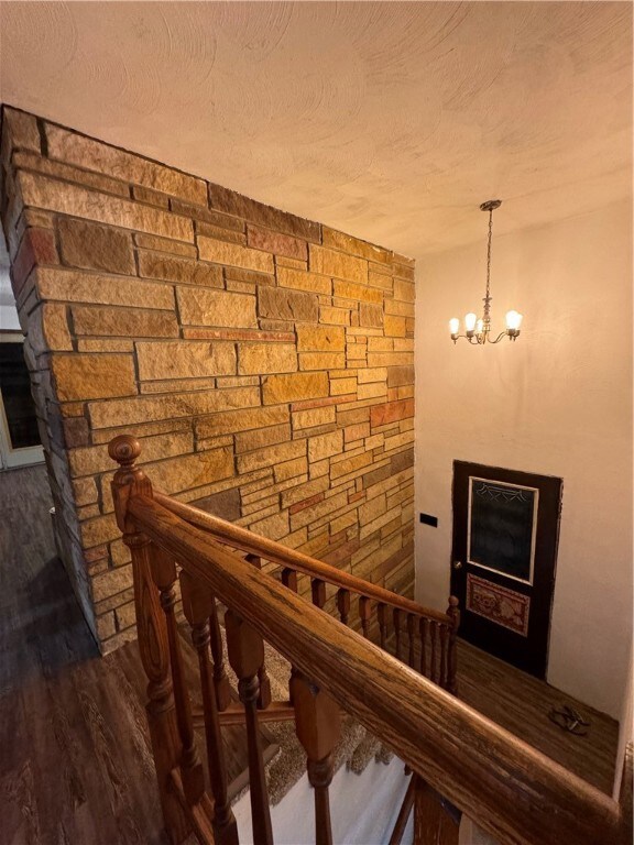 Beautiful Stone work Fireplace on the other side