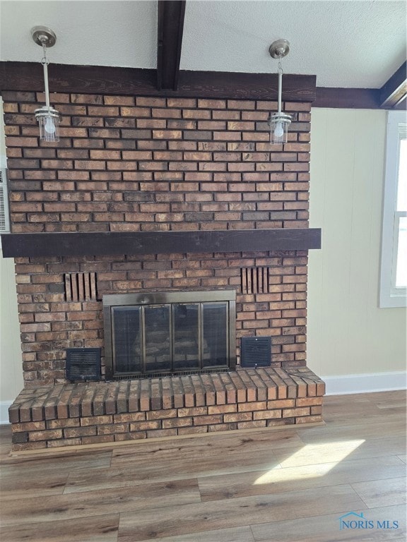 Family room fireplace