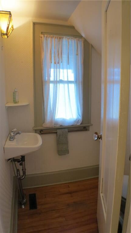 1st floor half bath.