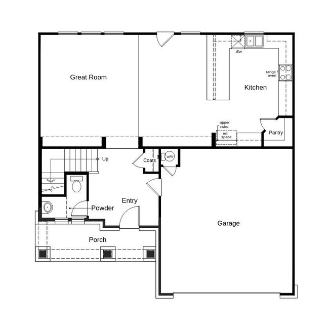 This floor plan features 3 bedrooms, 2 full baths,