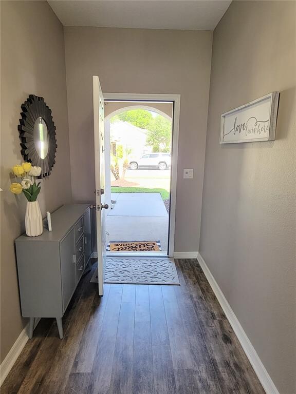 Front door looking into home/ foyer area