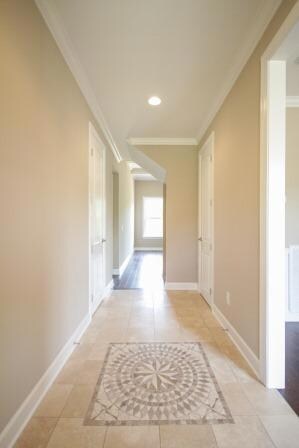 Entry foyer with custom travertine flooring. Hendersonville Tn 37075 