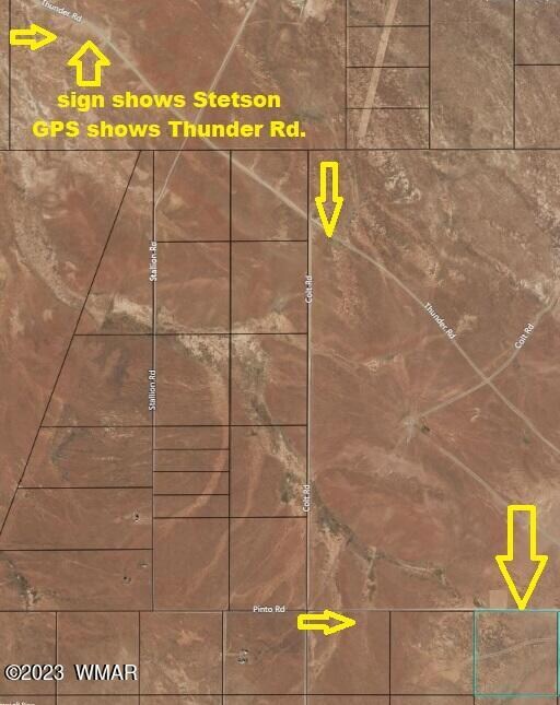 broader area aerial view locating proper