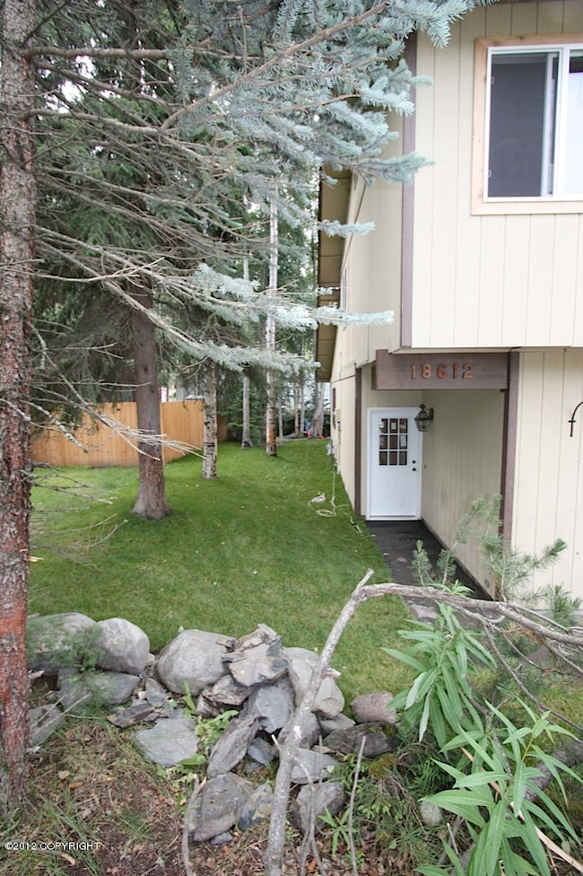 front entry & side yard