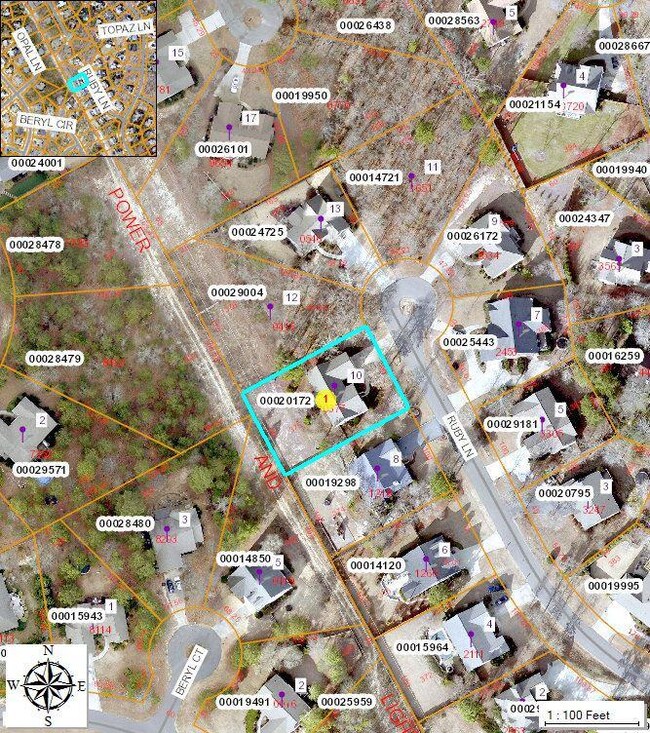 10 Ruby Lane GIS Map