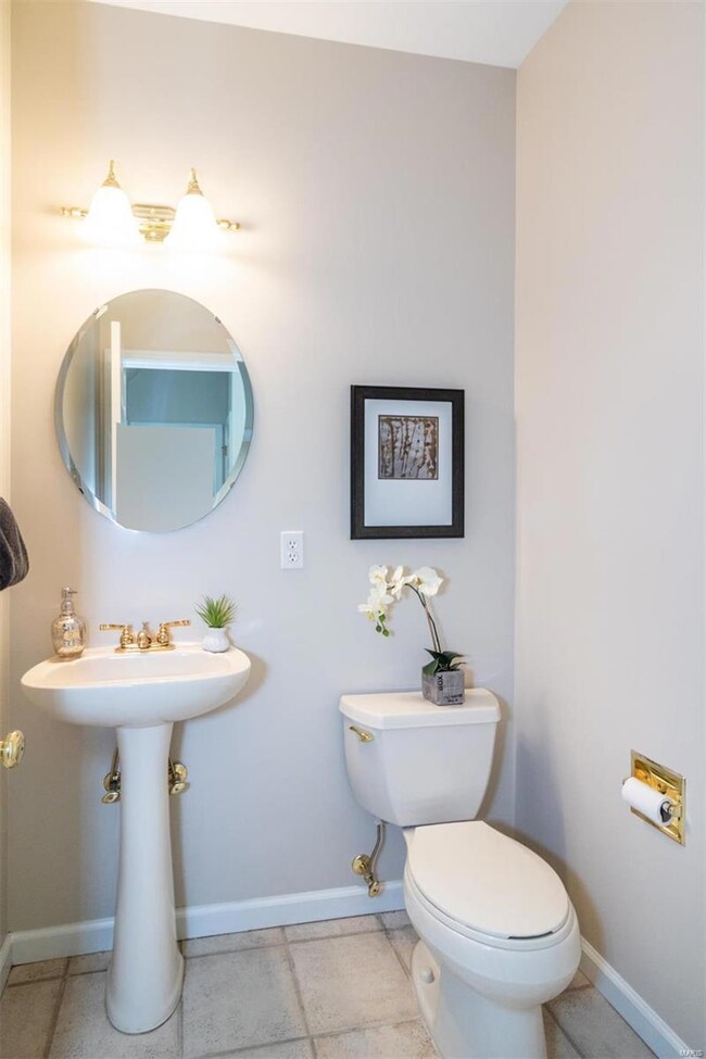 Main floor guest powder room.