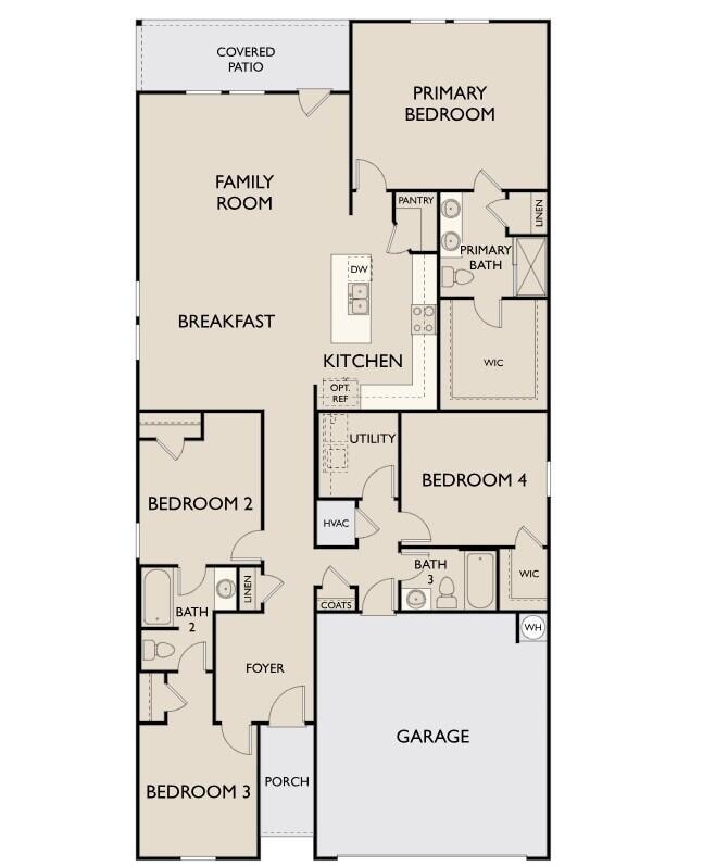 Hartwell floor plan MLS