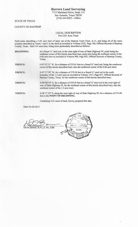 2-Acre Legal Description