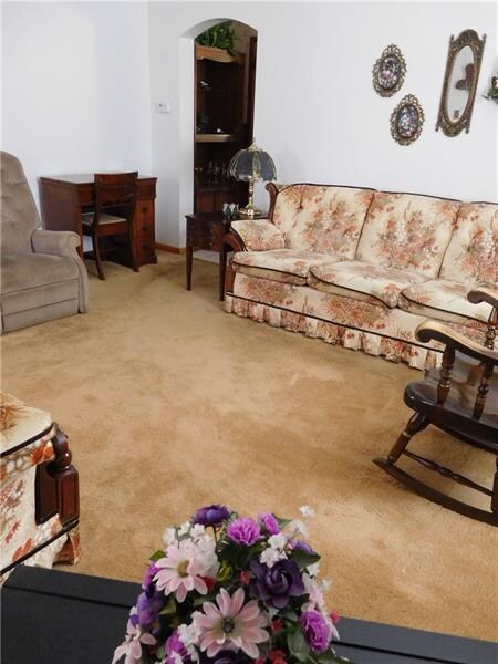 Living room- neutral dcor.