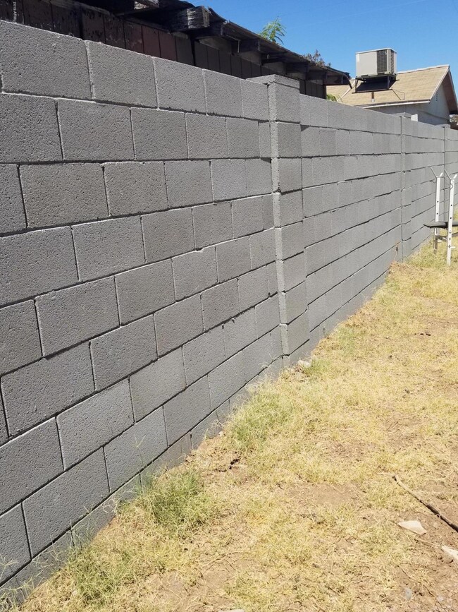 Upgraded Block Wall