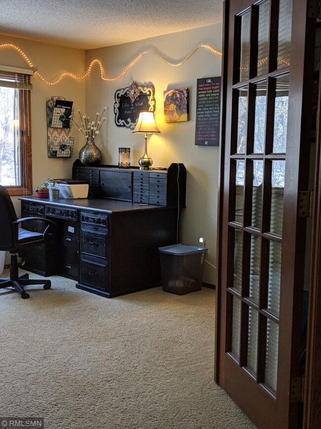 2nd bedroom/office with french doors