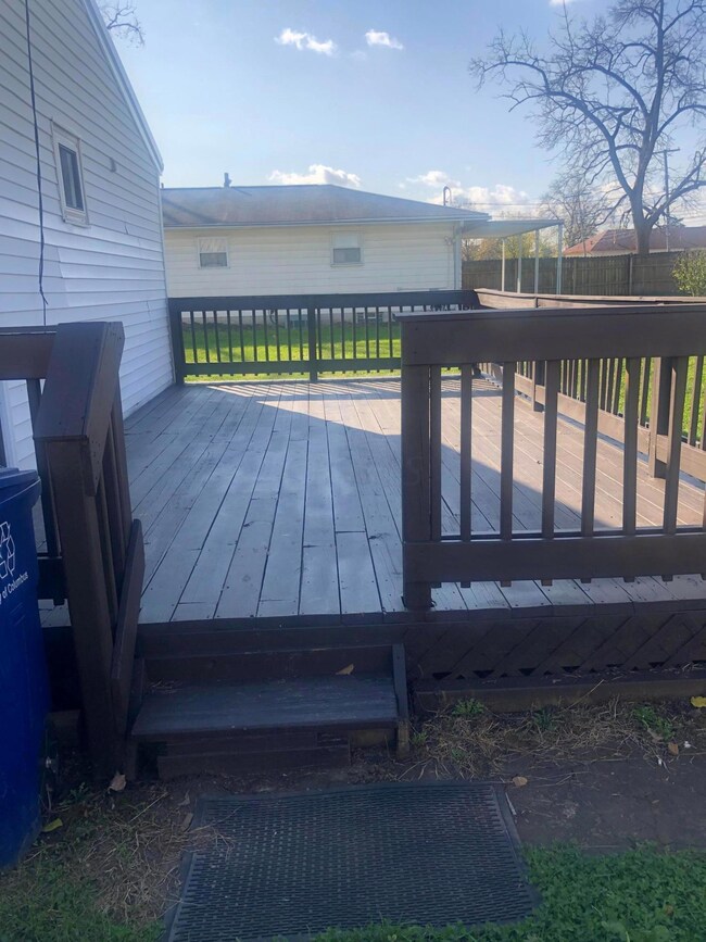huge back patio