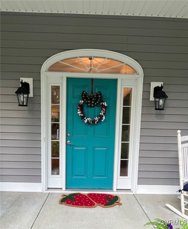 Doorway to property