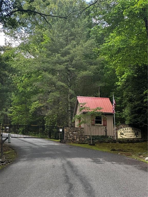 Subdivision Entrance with Gate