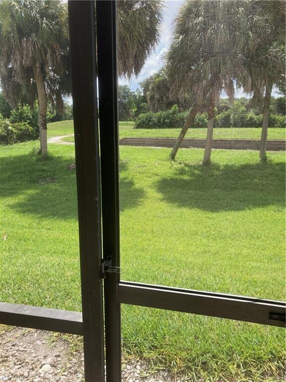 beautifl 'green' view from your private screened l