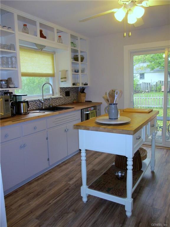 Another view of the light, bright kitchen with new