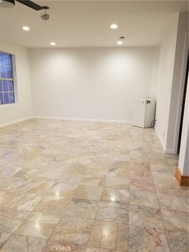 Living room with marble floors