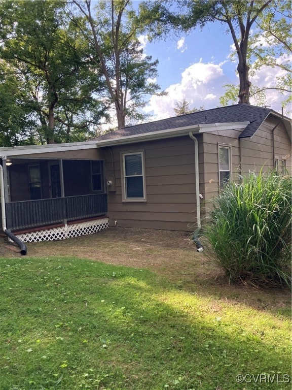 Screened back porch