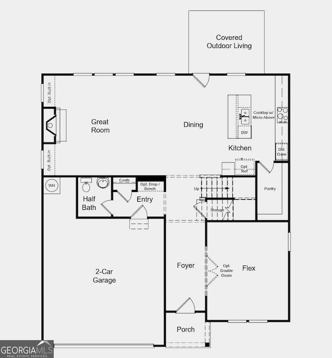 First Floor Plan - Structural options added includ
