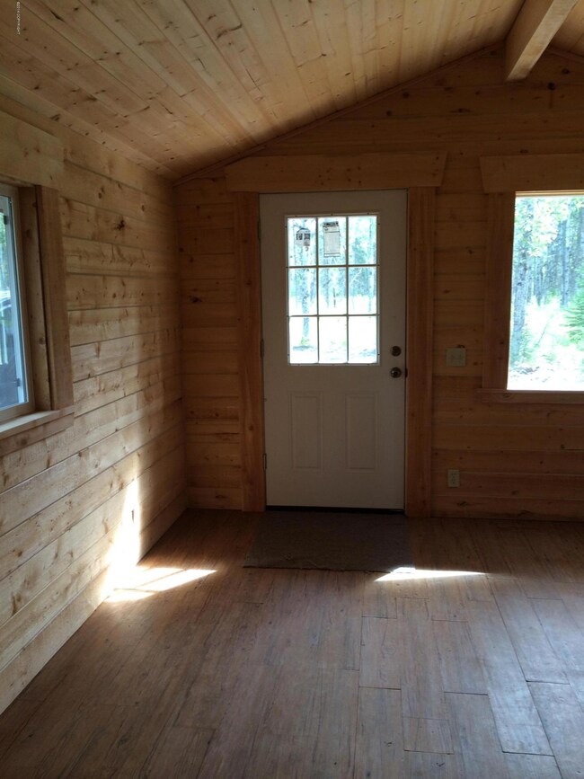 Interior front door and windows