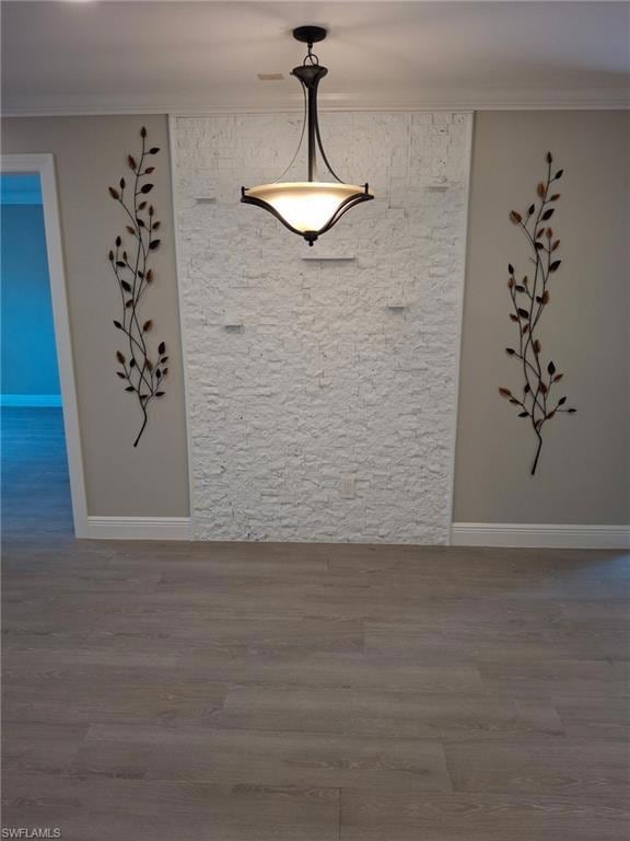 Unfurnished room featuring crown molding, ceiling 