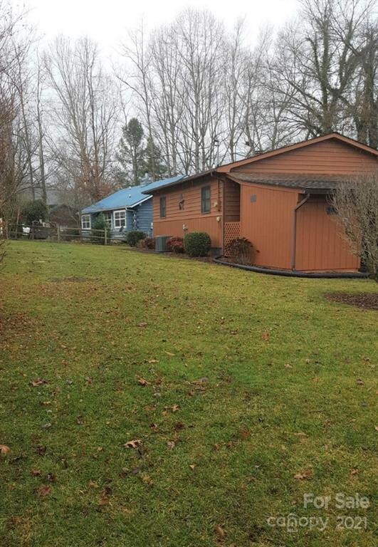 Level back and side yard.