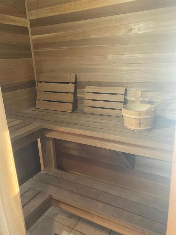 YES! A Sauna! Enjoy it on a cold winter night, aft