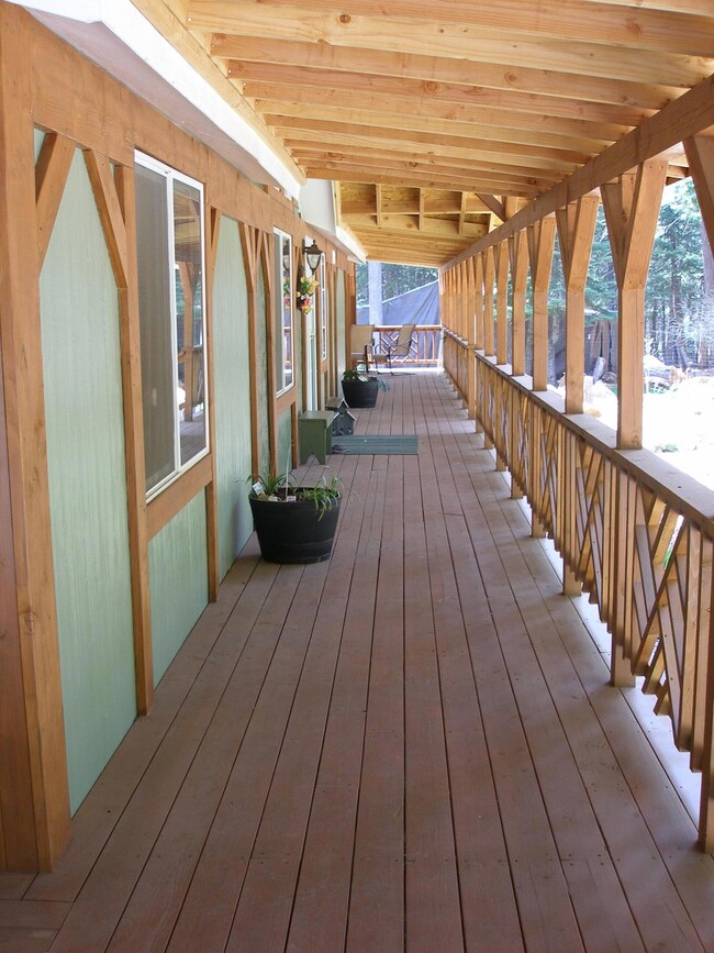 Covered front deck